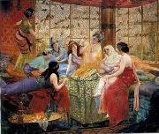 unknow artist Arab or Arabic people and life. Orientalism oil paintings  227 painting